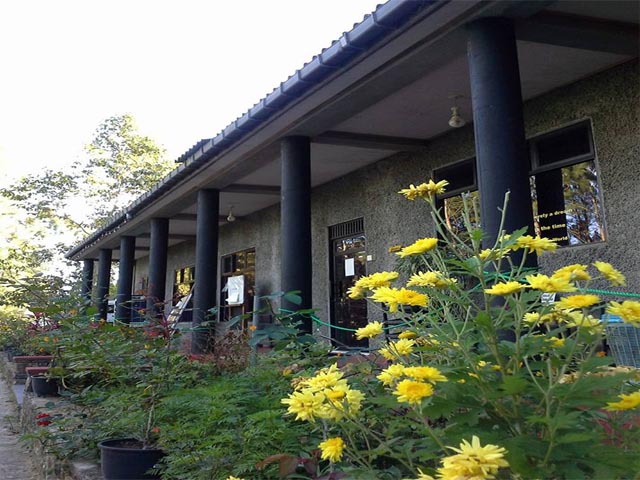 meditation hall outside